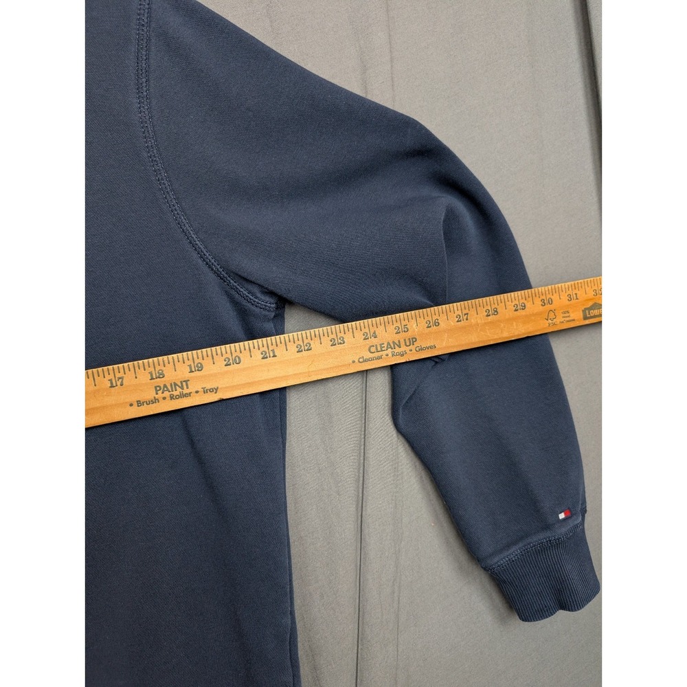 Tommy Hilfiger Men's Crewneck Sweatshirt Color Navy Blue  Size Medium - Picture 6 of 9